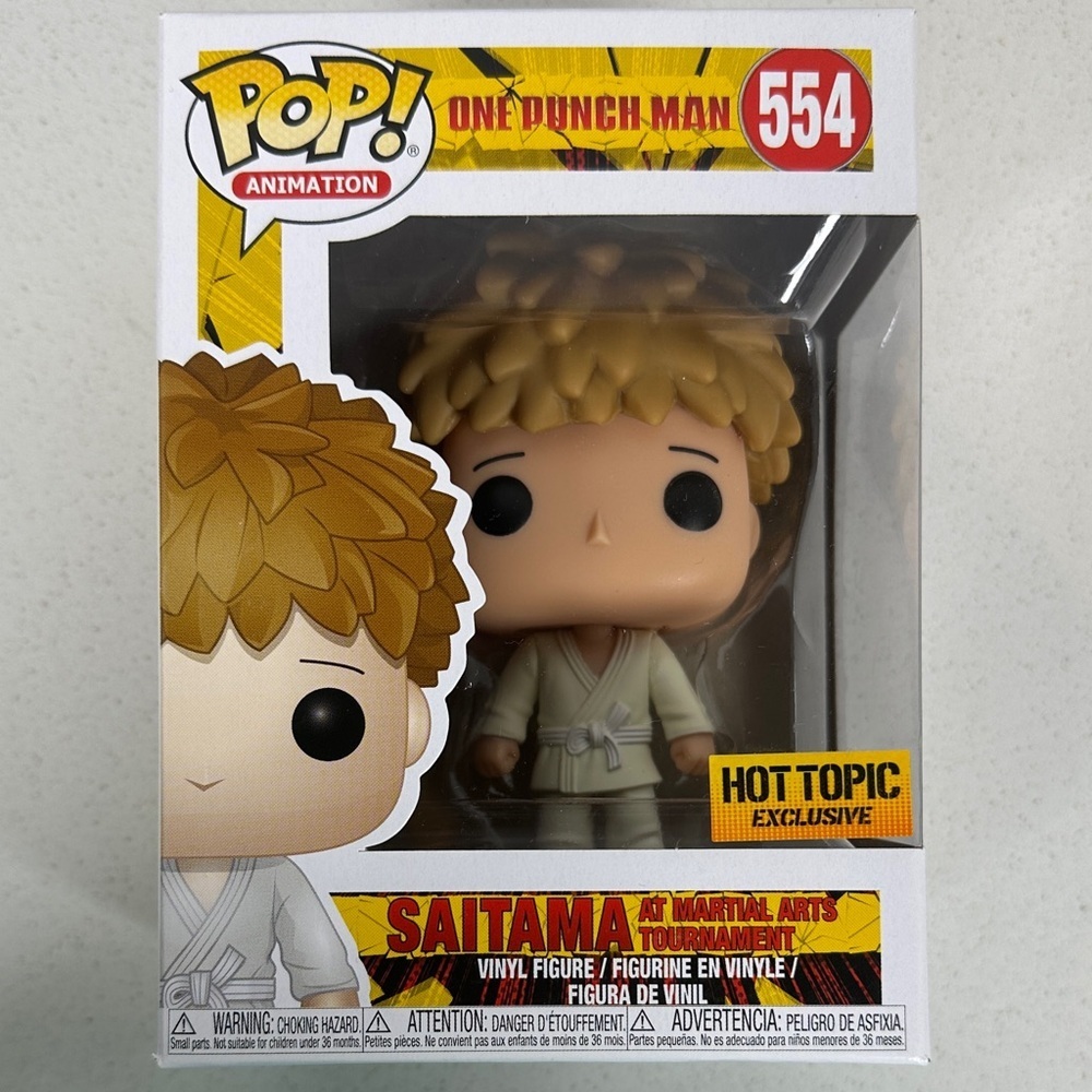 Funko Pop! One Punch Man Saitama #554 Hot Topic Exclusive Figure